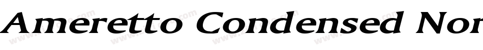 Ameretto Condensed Normal字体转换